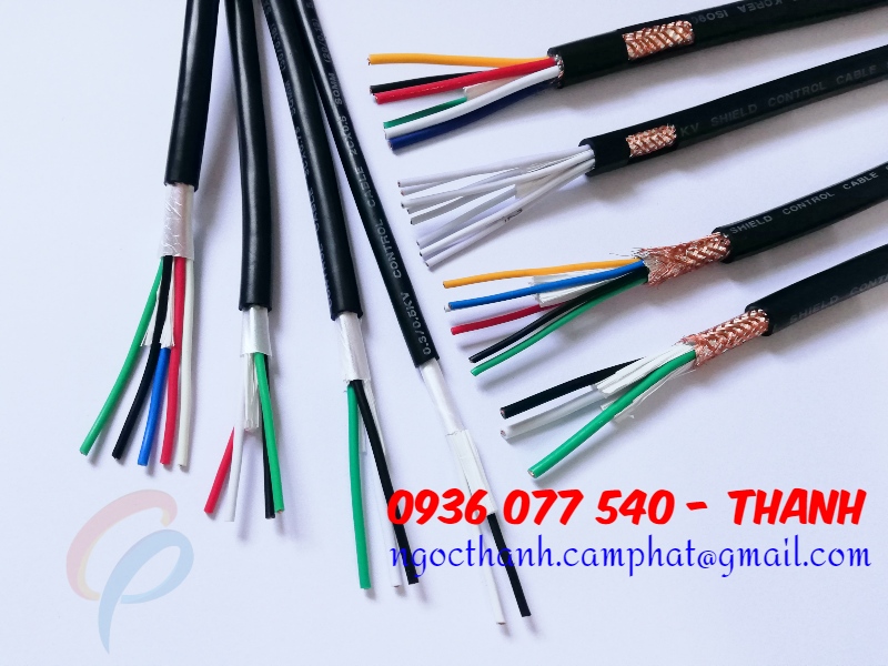 Cáp điều khiển Sangjin, cáp tín hiệu Sangjin, control cable RVV - RVVP