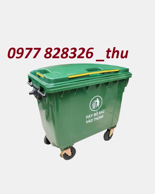 thùng rác 660l HDPE giá rẻ