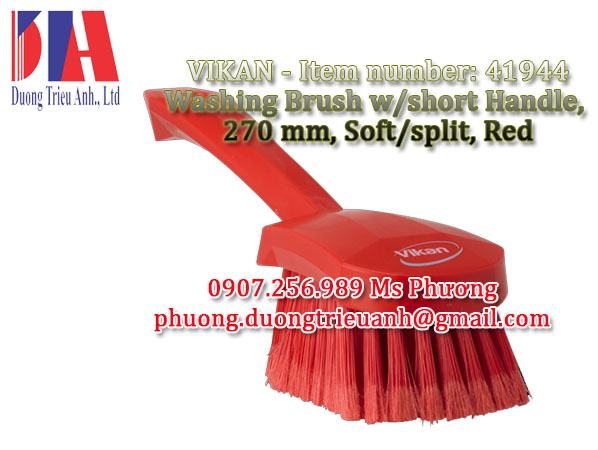 Bàn chải rửa Vikan Washing brush 270mm red 41944