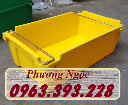 Hộp nhựa đặc A2 có quai xách,thùng nhựa chứa đồ, hộp nhựa công nghiệp