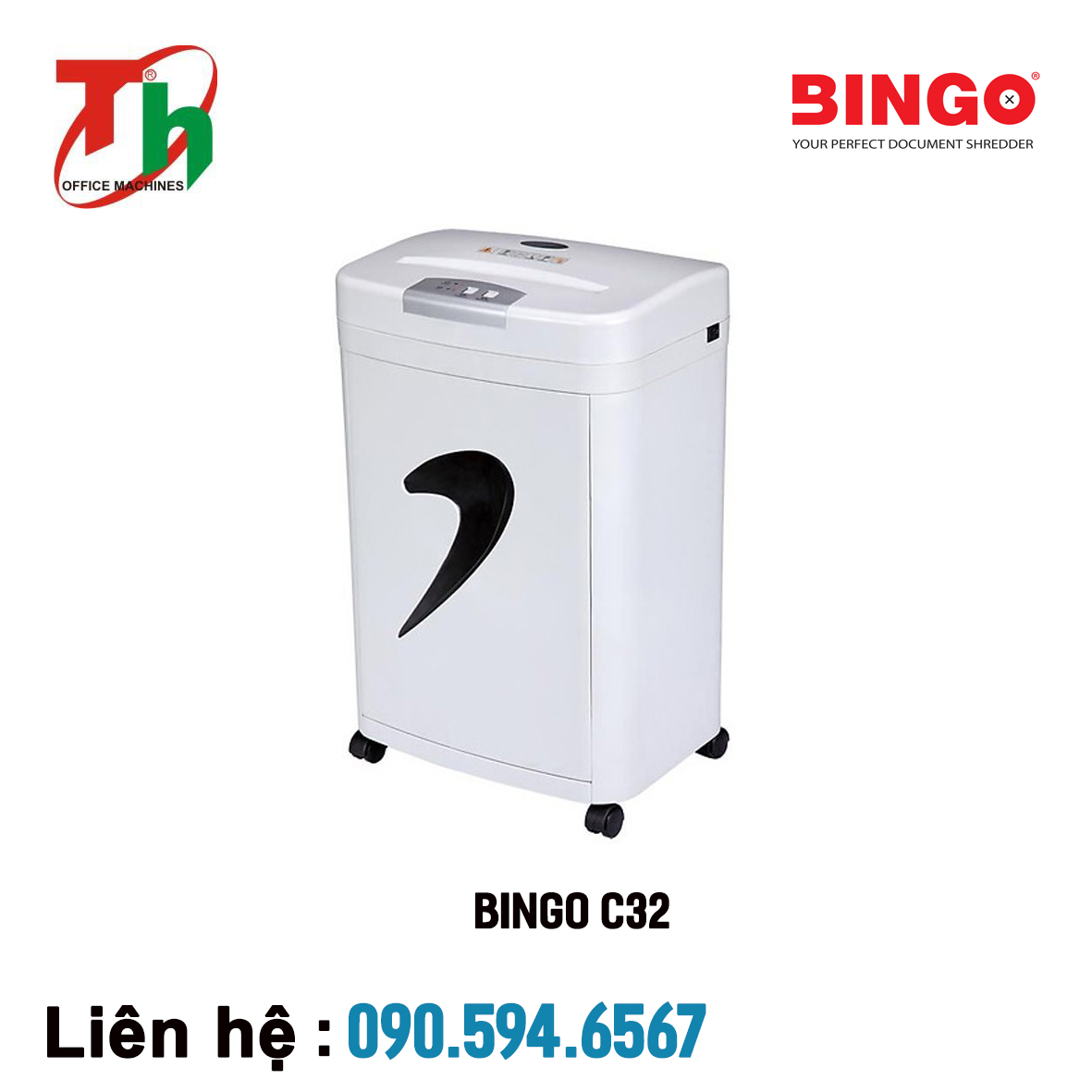 Máy hủy giấy Bingo C32