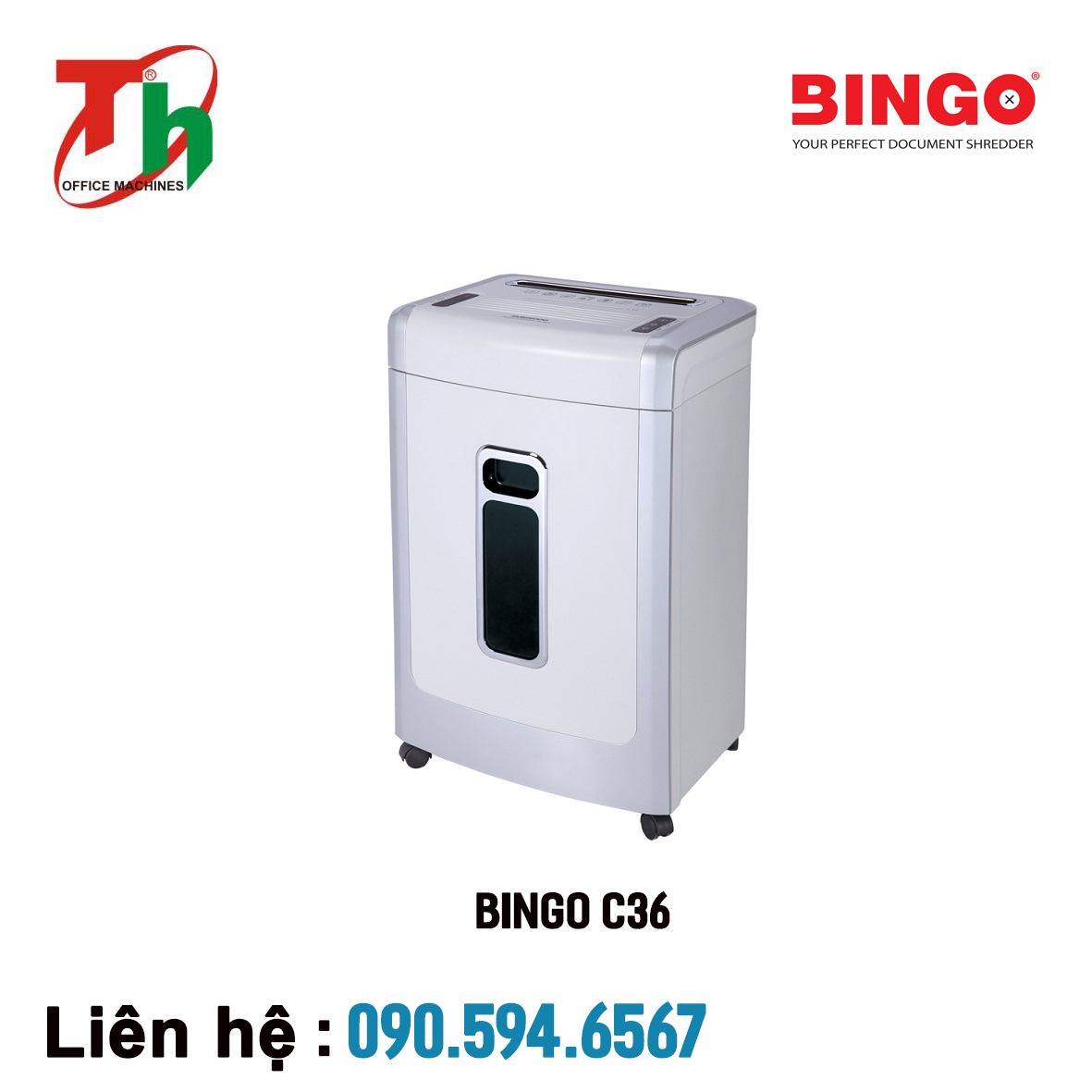 Máy hủy giấy Bingo C36