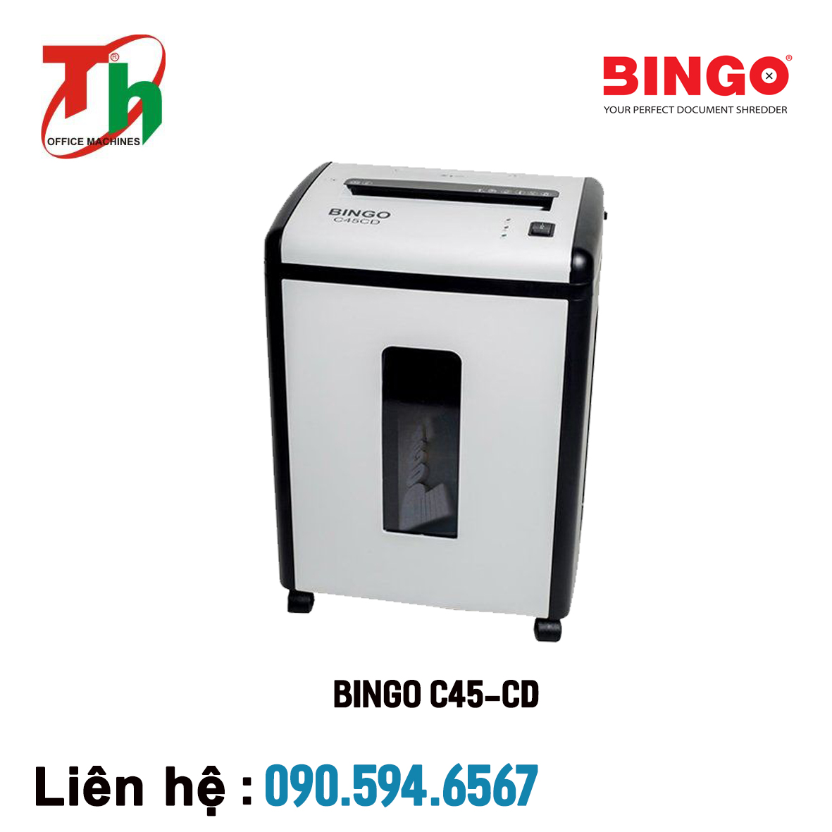 Máy hủy giấy Bingo C45CD