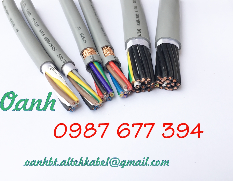 Cáp điều khiển Altek Kabel 2c x 0.5mm2, 2c x 0.75mm2, 2c x 1.0mm2, 2c x 1.5mm2