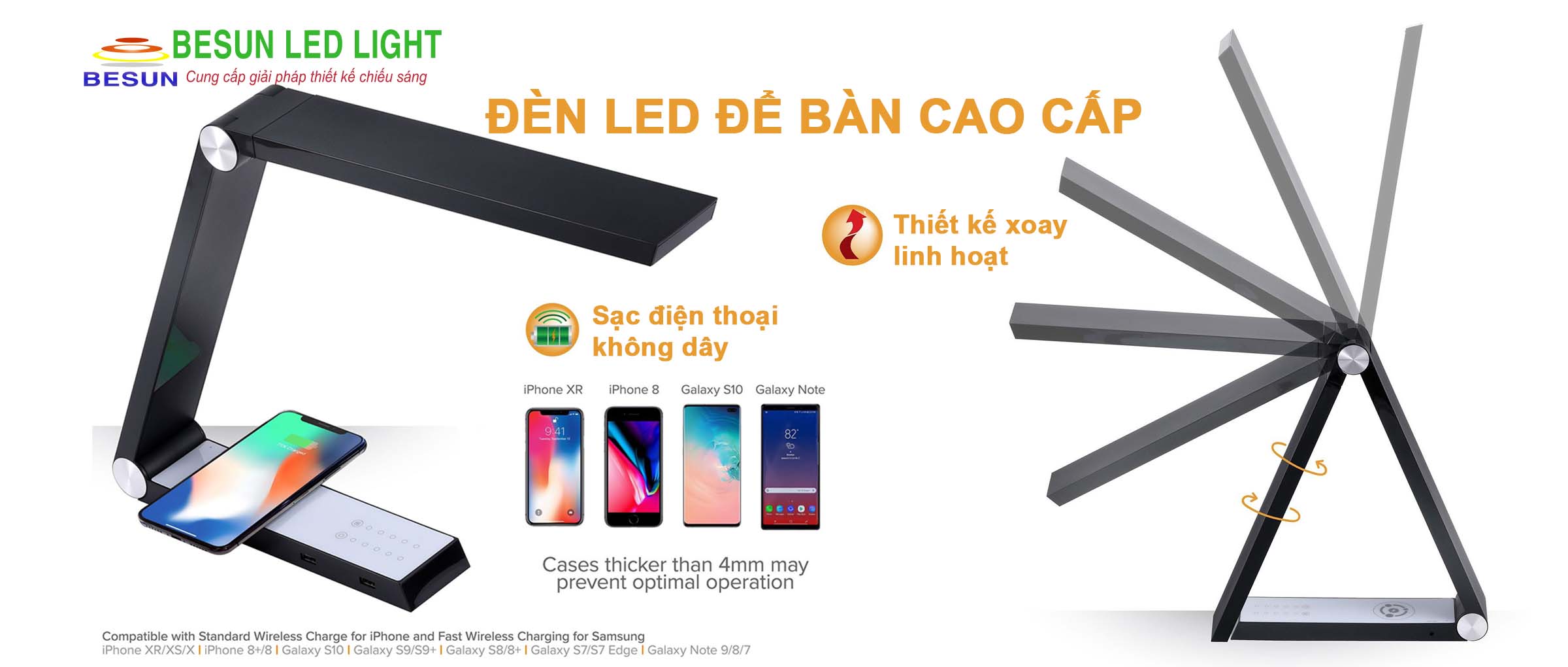 Đèn led để bàn chống cận