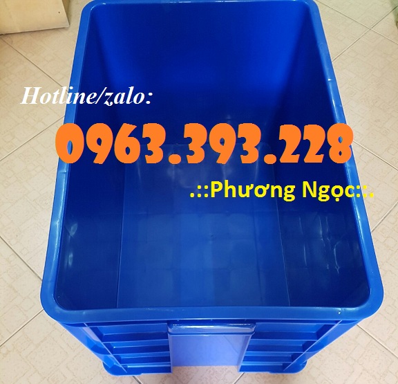 Thùng nhựa đặc cao 39, thùng nhựa đựng nông sản