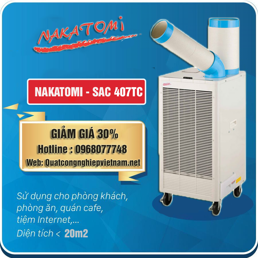 Bán máy lạnh di động Nakatomi SAC 407TC giá rẻ