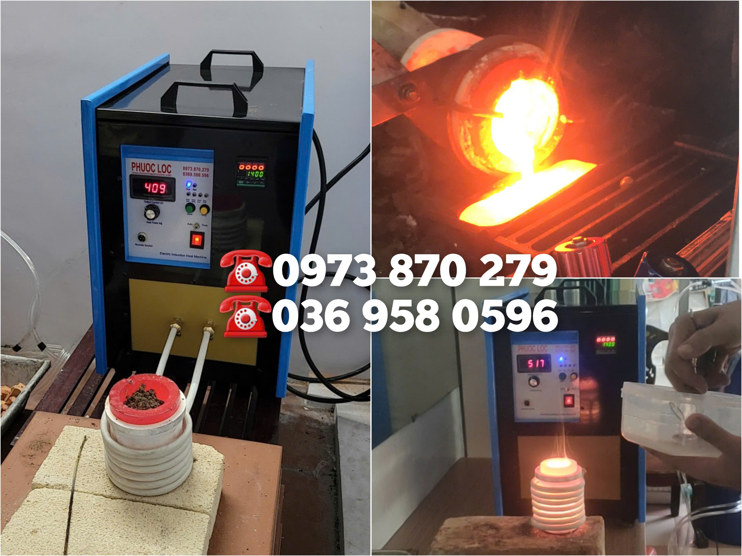 máy nấu vàng cao tần 20kva