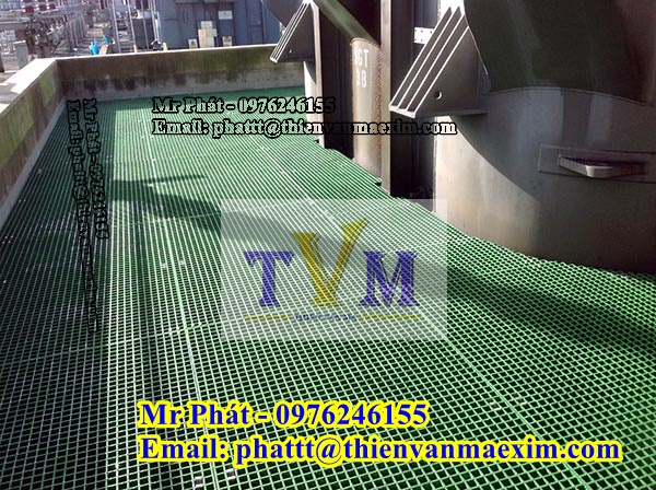 Fiberglass grating product, Tấm sàn lưới sợi thủy tinh Frp grating