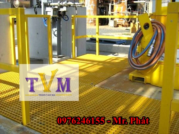 Tấm sàn lót cốt sợi thủy tinh frp grating