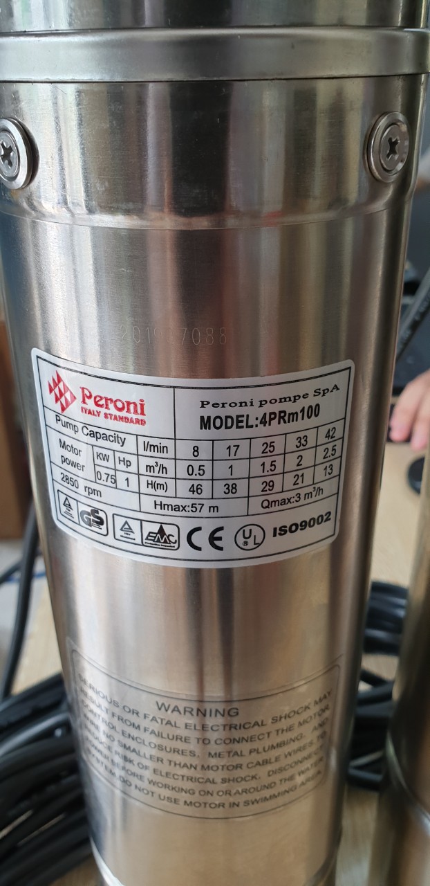 Bơm hỏa tiễn peroni 6inch 15kw