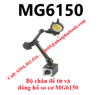 Bộ chân đế từ và đồng hồ so cơ MG6150 - MG6150 NOGA