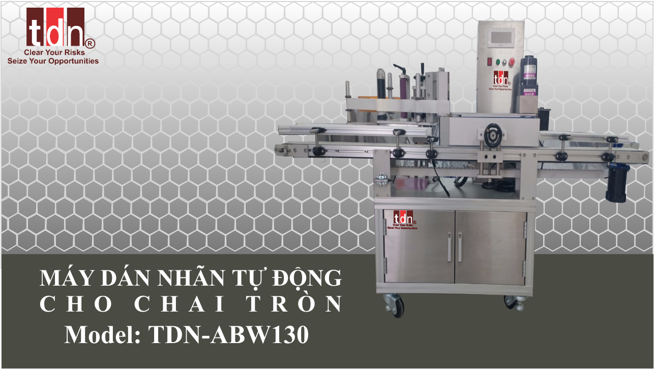 Máy dán nhãn chai tròn tự động ABW130