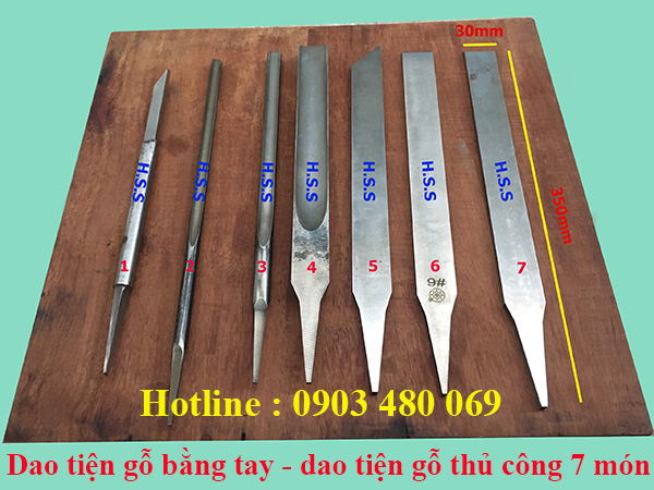 Dao tiện gỗ bằng tay, dao tiện gỗ thủ công