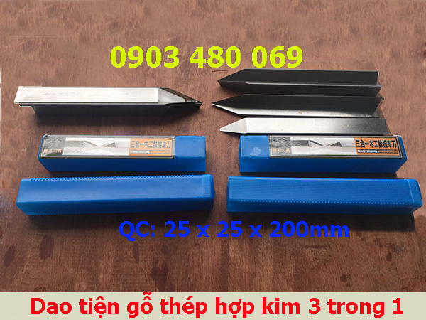 Dao tiện gỗ thép hợp kim 3 trong 1 fuwang tools