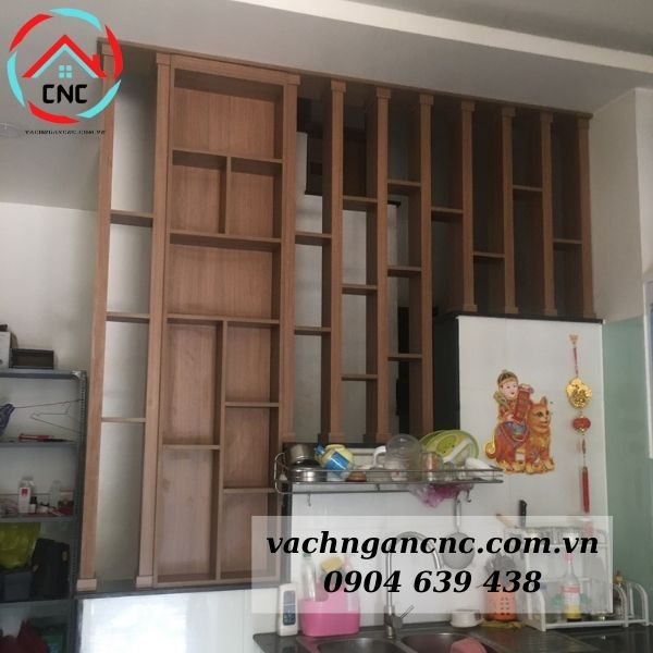 Trọn bộ lam gỗ cnc phòng khách trang trí đẹp tại TPHCM