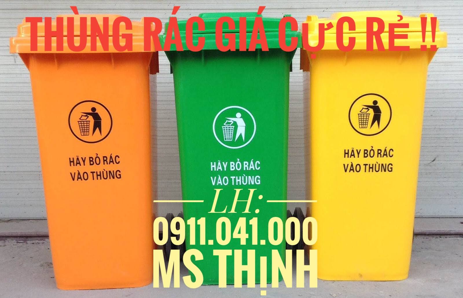 Cung cấp thùng rác nhựa HDPE giá rẻ - 0911041000