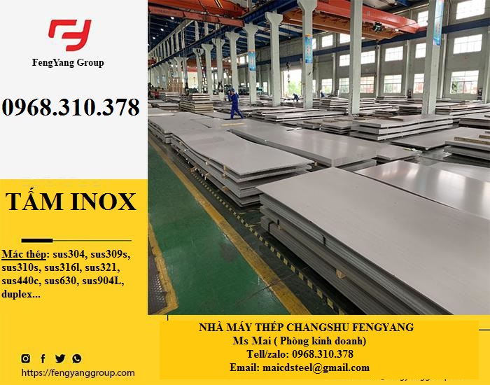 Tấm inox 304H giá tốt, uy tín, chất lượng