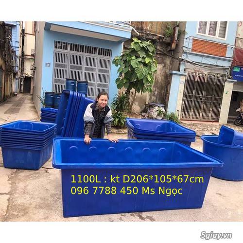 Thùng nhựa 1100 lít nuôi cá cảnh giá rẻ