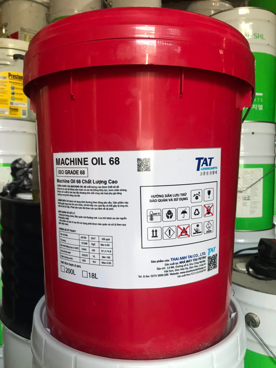 Dầu rãnh trượt TAT MACHINE OIL 68M