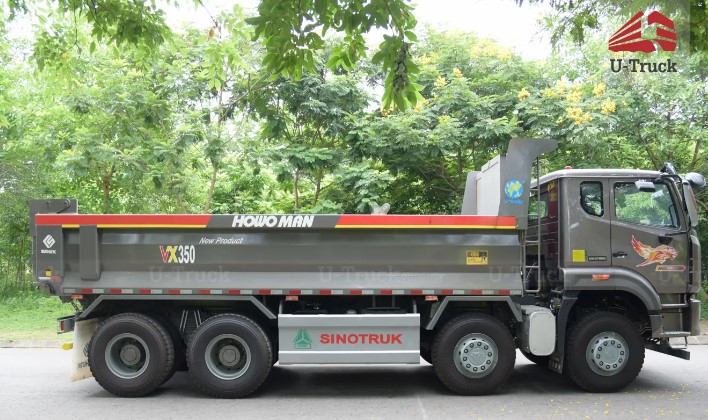 Xe ben HOWO MAN VX350 8x4 thùng đúc chất lượng