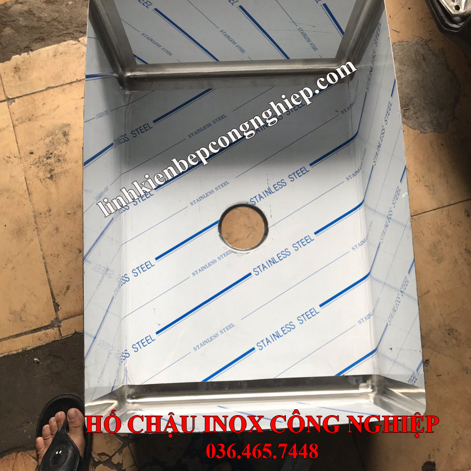 Hố chậu inox công nghiệp giá rẻ