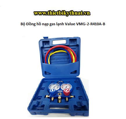 Bộ Đồng hồ nạp gas lạnh Value VMG-2-R410A-B