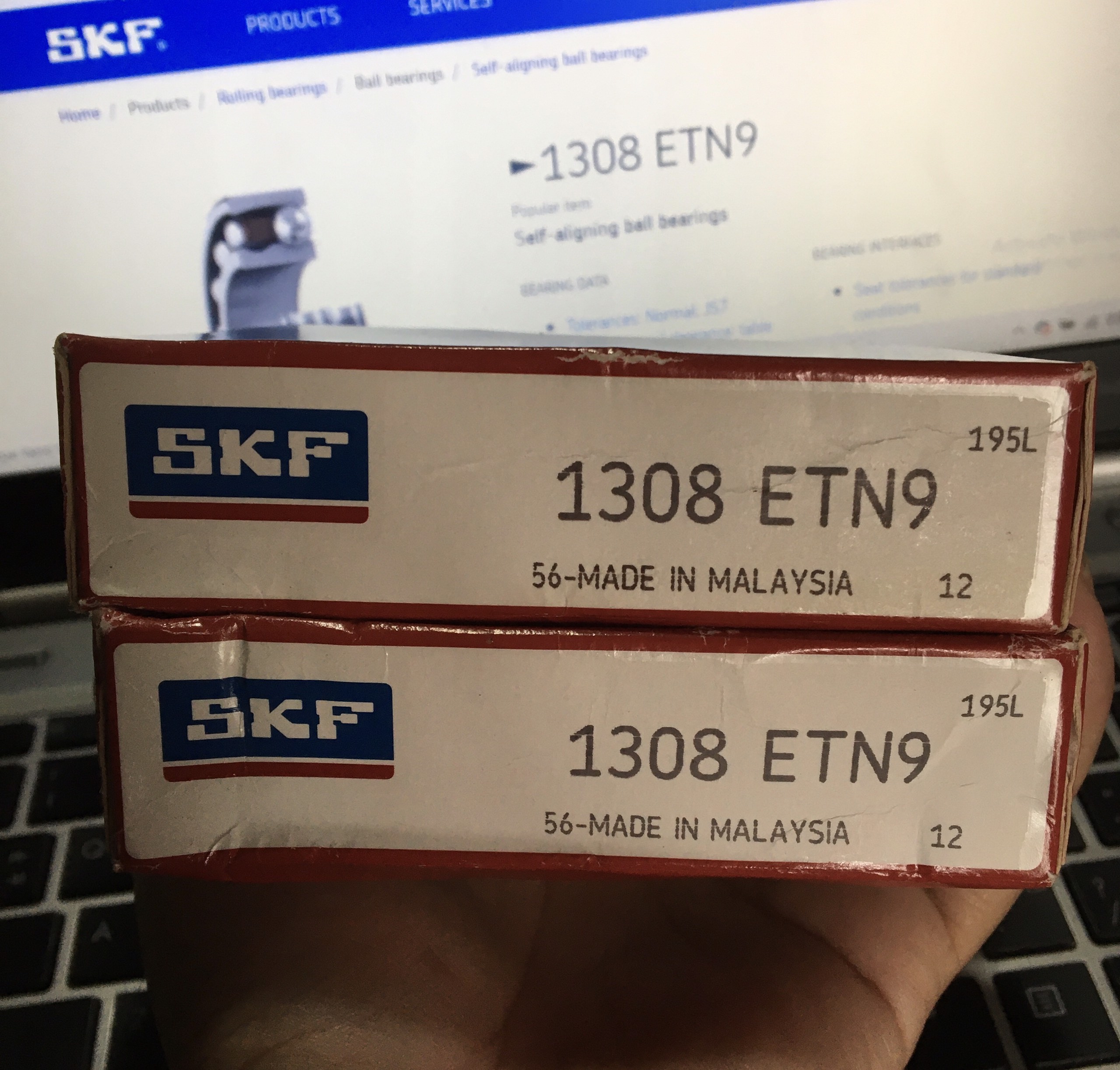 BẠC ĐẠN VÒNG BI 1308 ETN9 SKF