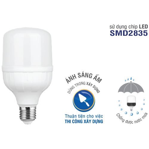 Bóng đèn LED Bulb trụ nhôm chống nước mưa ELB7036