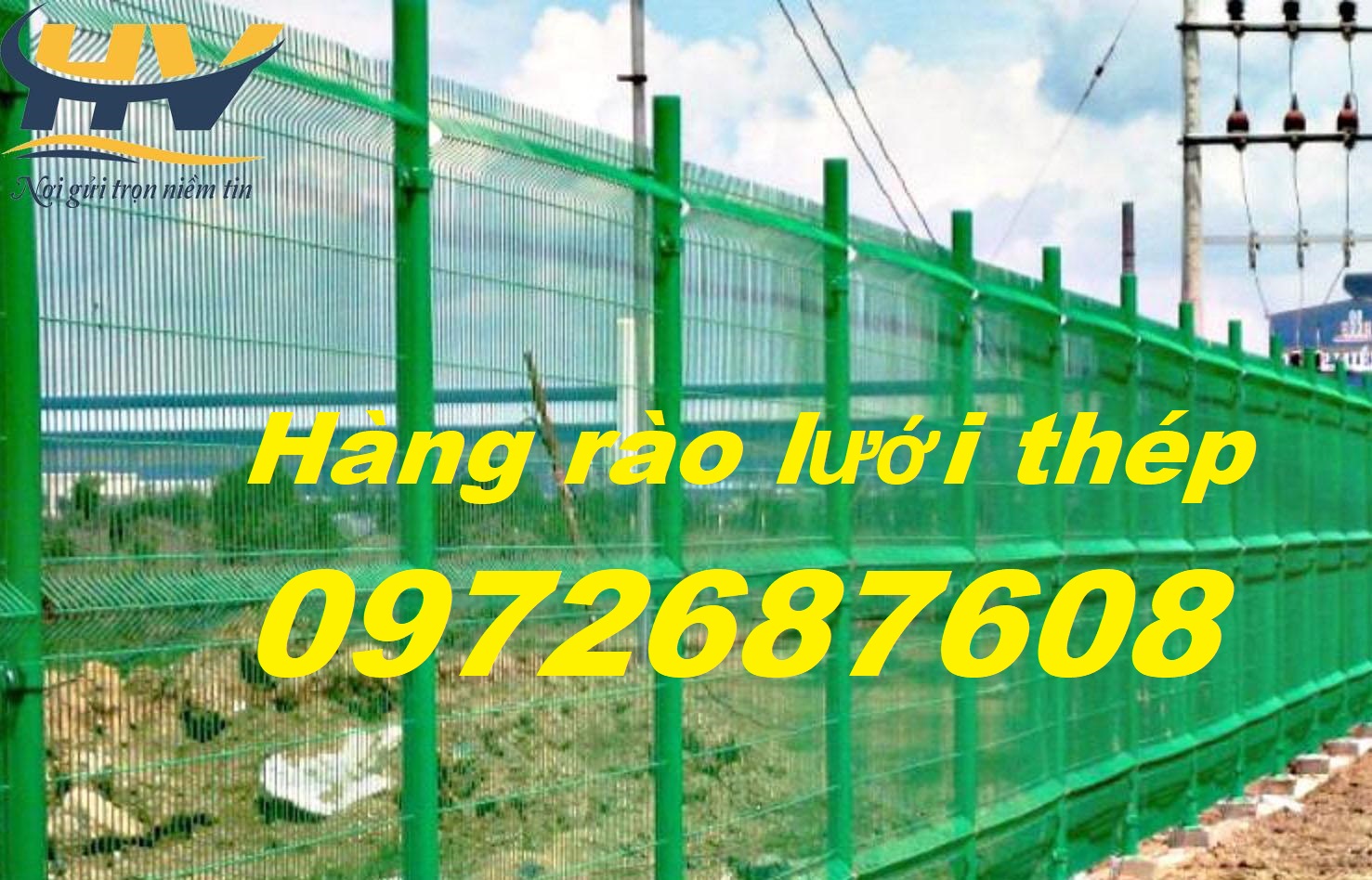 Hàng rào lưới thép mạ kẽm, hàng rào sơn tĩnh điện, lưới hàng rào