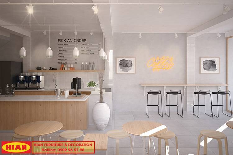 Hỗ trợ ưu đãi thiết kế quán cafe- trà sữa mùa dịch covid trong tháng 10