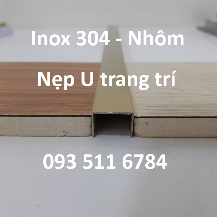 Nẹp T V U Inox cao cấp Nẹp nhôm sàn nhựa 4mm Nẹp Đà Nẵng