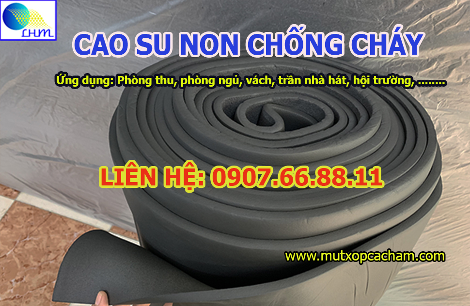 Cao su non cách âm chống cháy