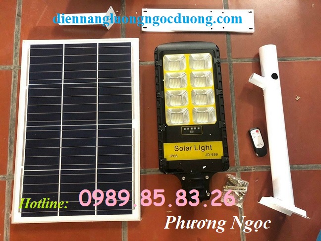 Đèn năng lượng mặt trời công suất 200W đường phố, đèn năng lượng mặt trời JD699