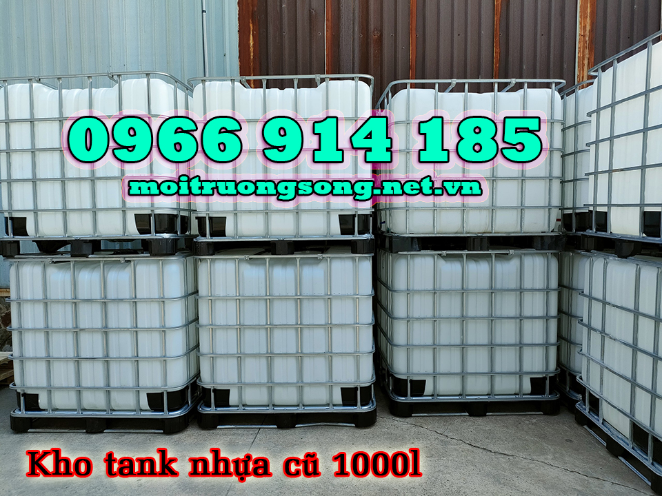 Tank nhựa 1000l cũ tình trạng trên 90% giá tốt