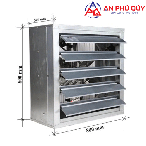 Quạt thông gió vuông công nghiệp 800×800 giá rẻ