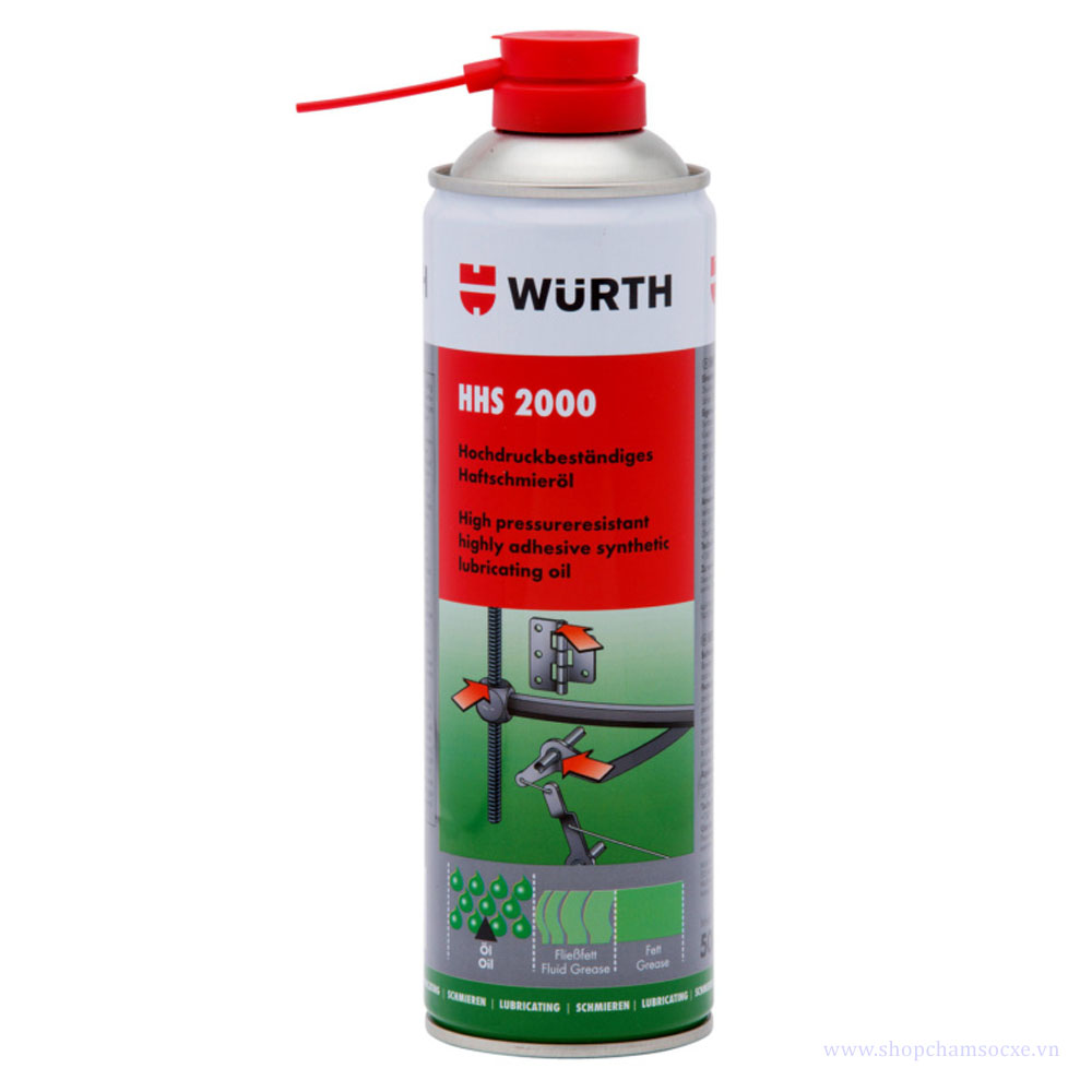 Mỡ bò nước Wurth HHS 2000 500ml