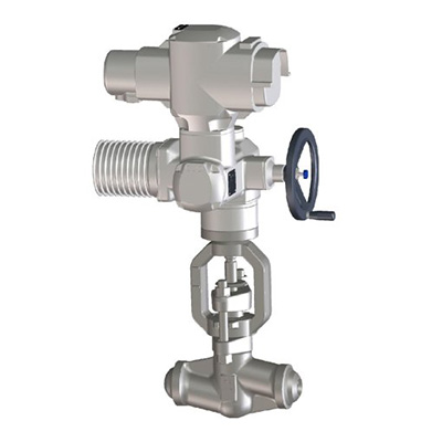 Forged Steel Motor Operated Globe Valve, Bonnetless