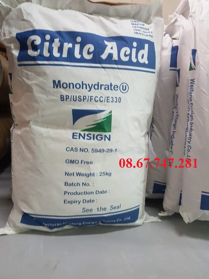 Acid Citric dùng trong Nuôi trồng Thủy sản