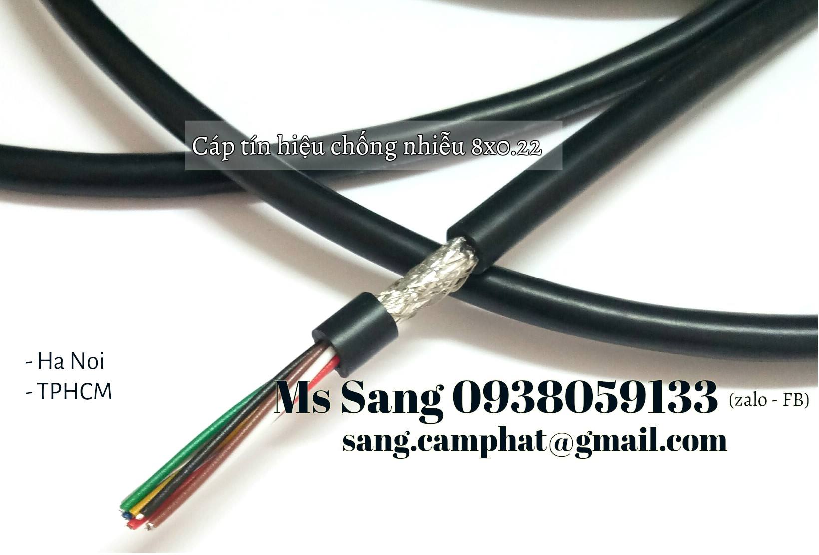 Cáp tín hiệu lưới đồng đan chống nhiễu 8 x 0.22mm