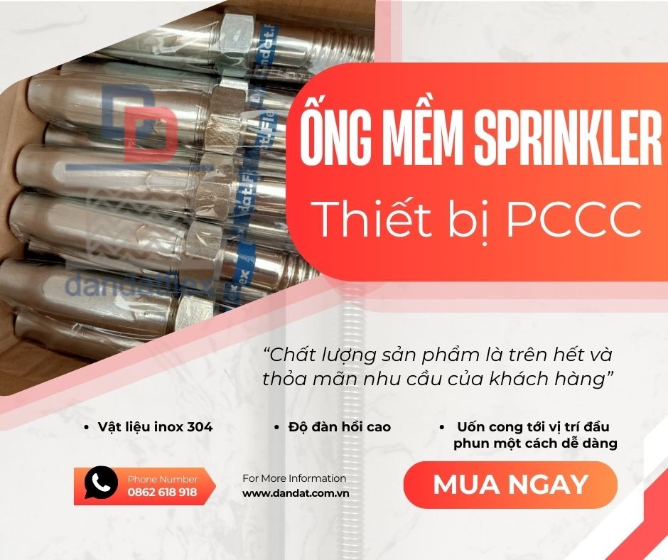 Ống nối mềm cứu hỏa, Ống nối mềm đầu phun Sprinkler, Khớp nối mềm Sprinkler