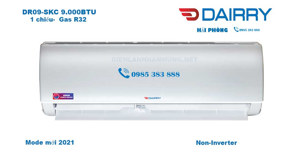 Điều hòa Dairry DR09-SKC -9.000BTU-Mới 2021 Giá Tốt Nhất Hải PHòng