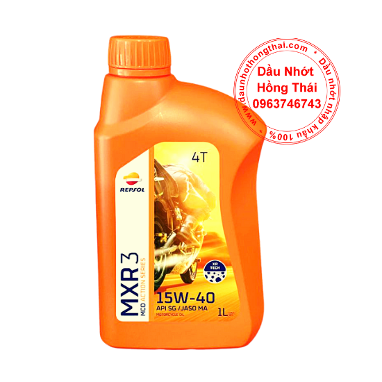 Dầu nhớt xe số 4T Repsol MXR 3 15W40 SG/MA