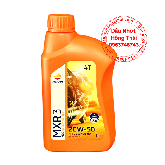 Dầu nhớt xe số 4T Repsol MXR 3 20W50 SG/MA