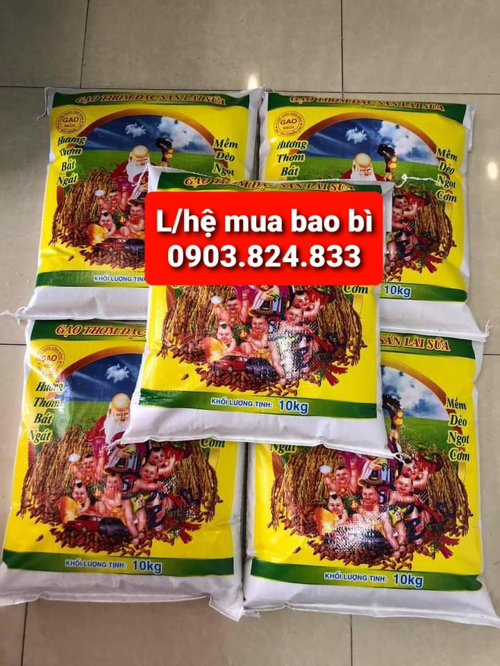 bao pp dệt, bao đựng gạo tết 5kg, 10kg, 25kg