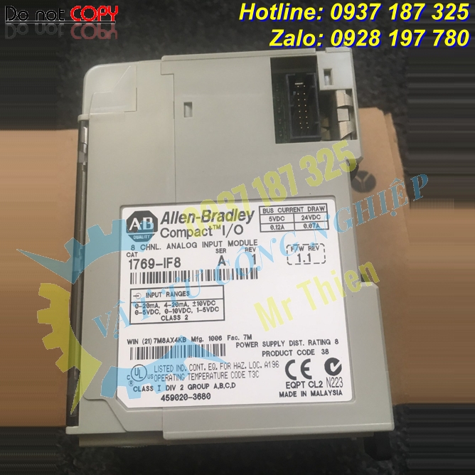 1769-IF8 , Mô-đun tín hiệu analog , Allen Bradley Vietnam , Nhà cung cấp Allen Bradley chính hãng, nhập khẩu, giá tốt tại Việt Nam