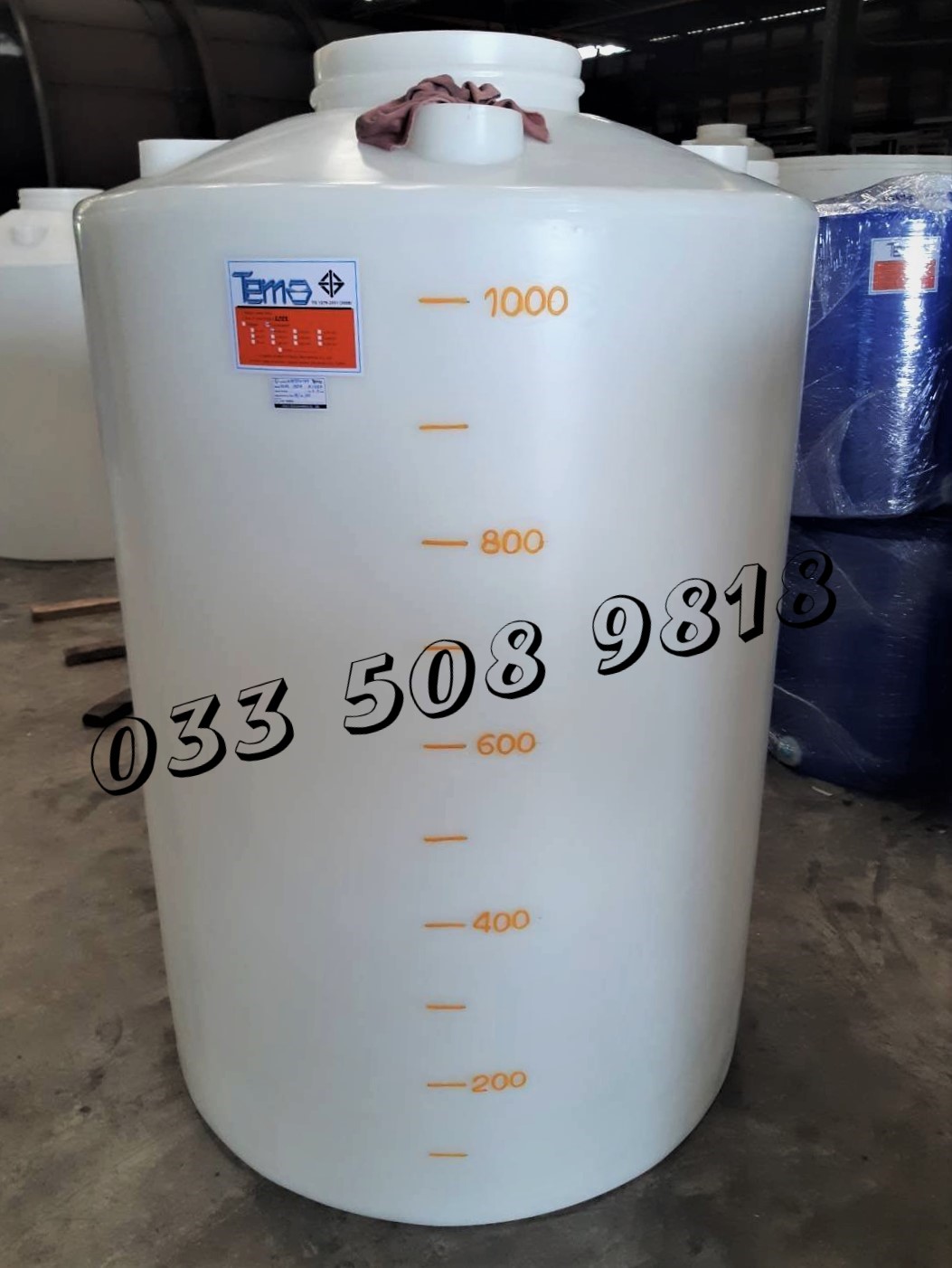 Bồn 1000L chứa hóa chất Tema/Pakco - CEN1K0B-M141N