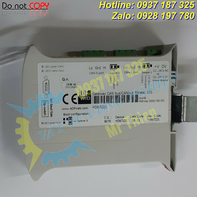 HD67221 , ADFweb vietnam , Bộ lặp tín hiệu CANbus , Đại lý phân phối ADFweb giá tốt tại Việt Nam