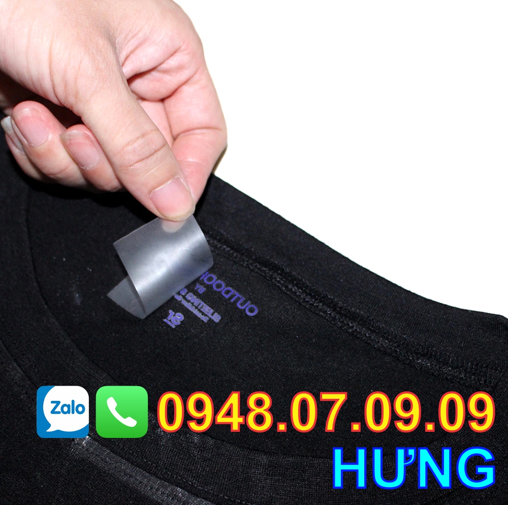 Nhãn ép nhiệt – Heat Transfer Label quần áo may mặc, thể thao