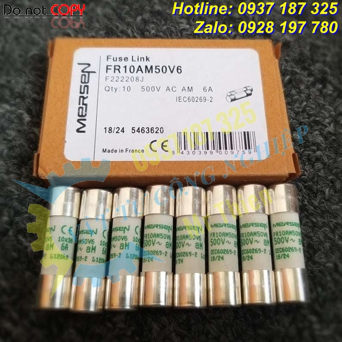 FR10AM50V6 , Cầu chì , Mersen Vietnam , Fuse Mersen ,